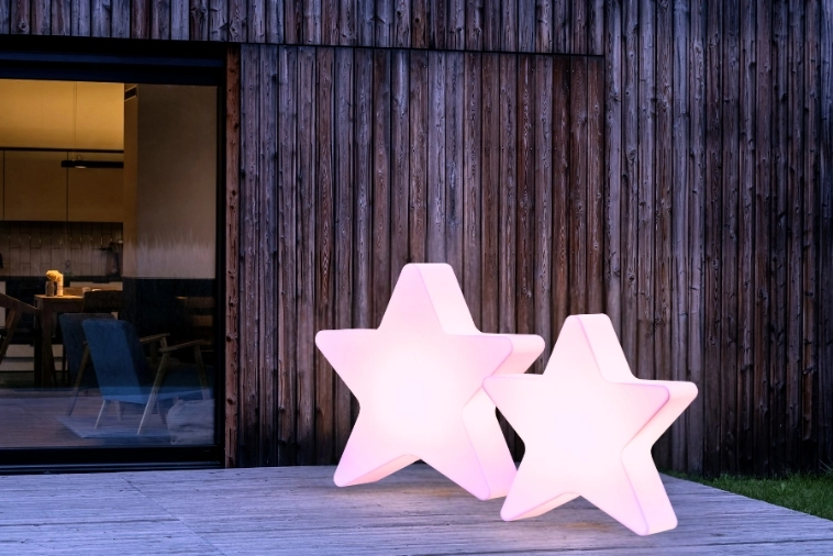 Zestaw ozdób świątecznych gwiazdy LED